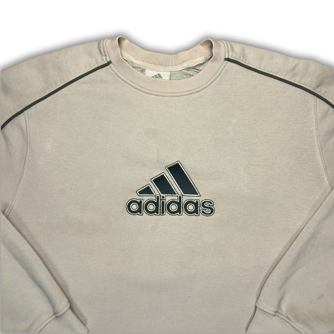 Vintage Adidas Beige Hoodie (L)