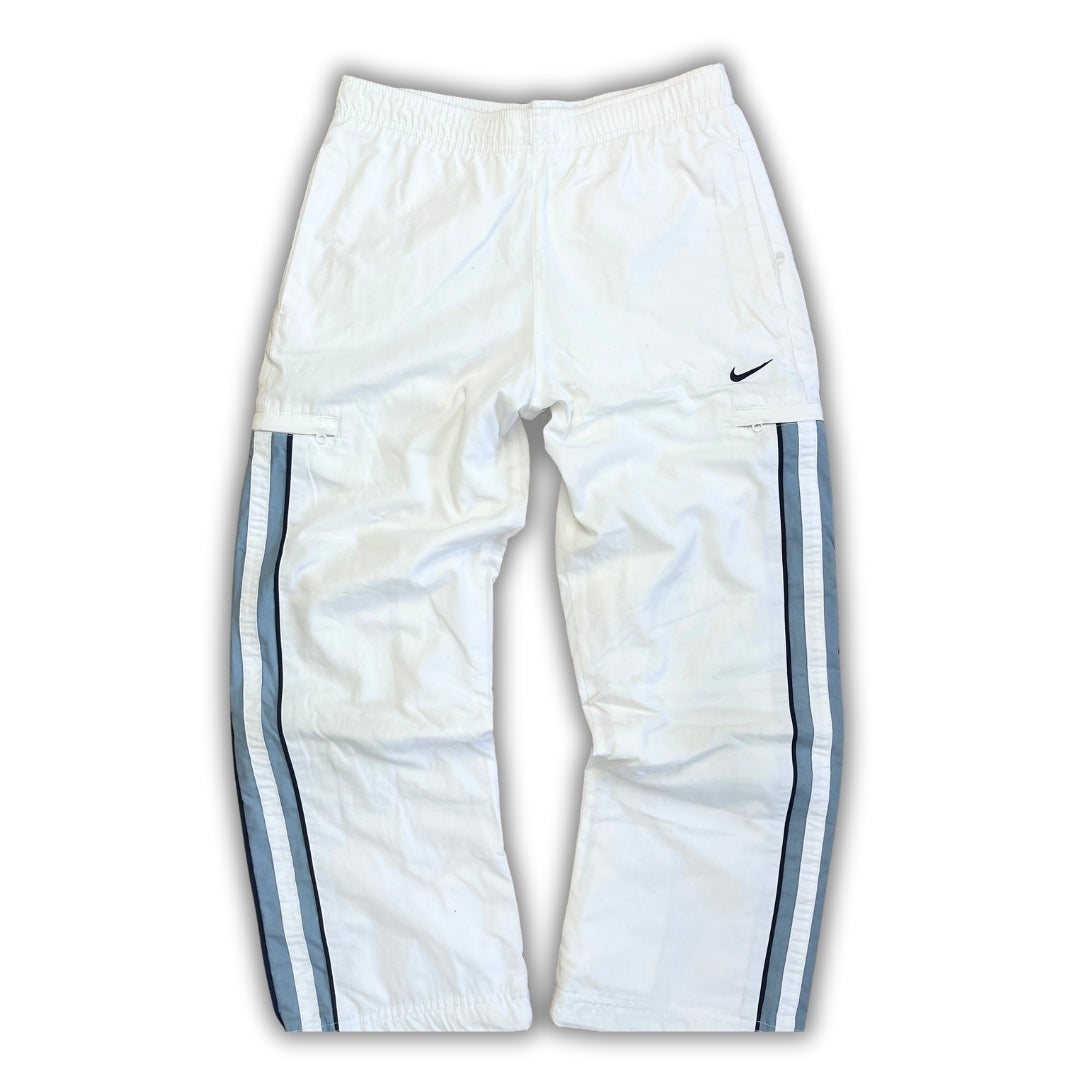 Vintage Nike White Blue Trackpants (S)