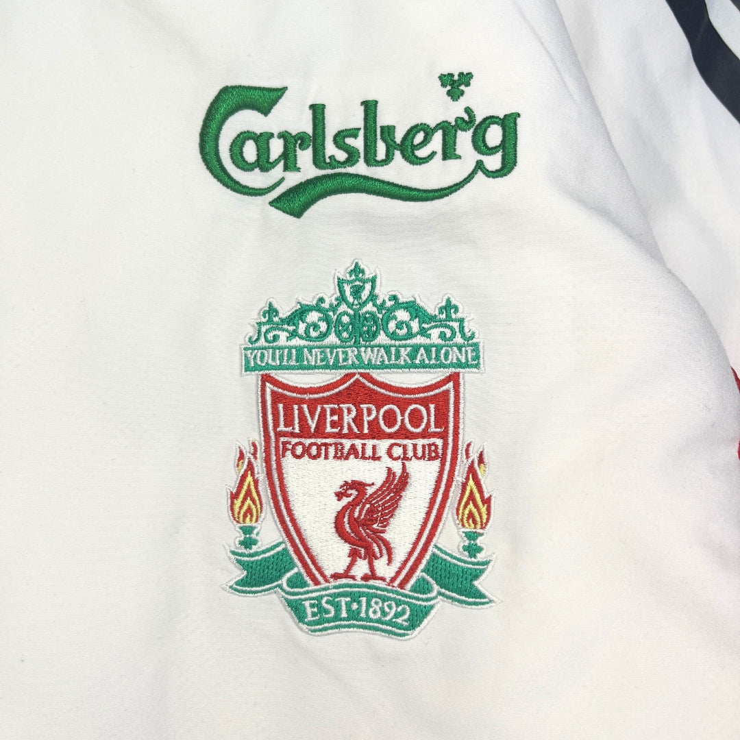 Vintage Grey White Adidas FC Liverpool Tracksuit (M)