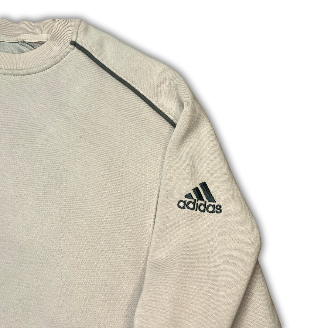 Vintage Adidas Beige Hoodie (L)