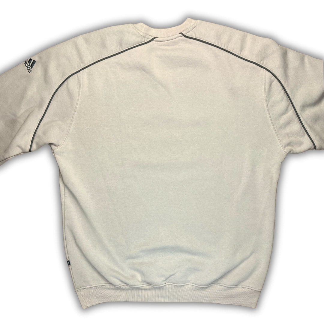 Vintage Adidas Beige Hoodie (L)