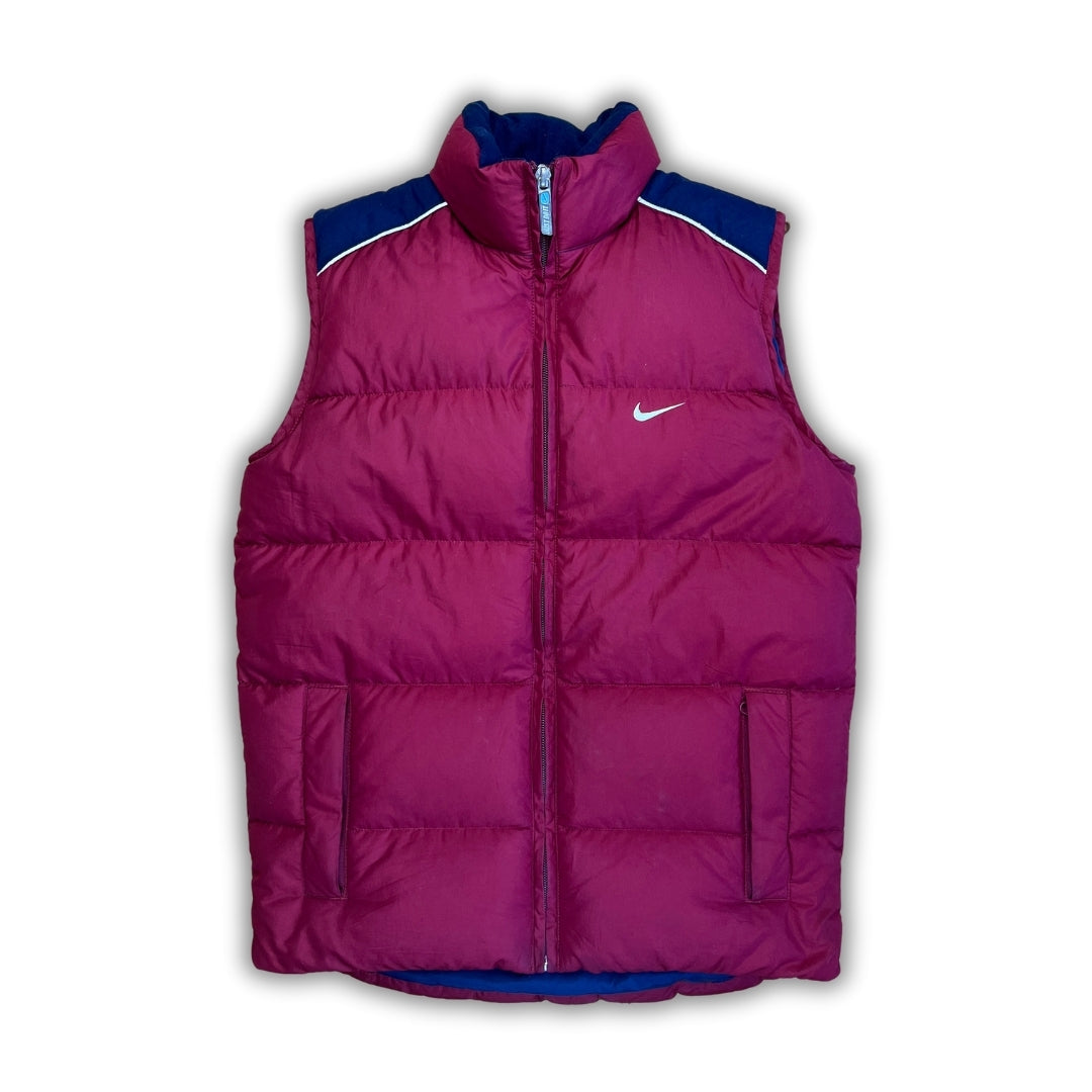 Vintage Nike Red Blue Puffer Weste (S)