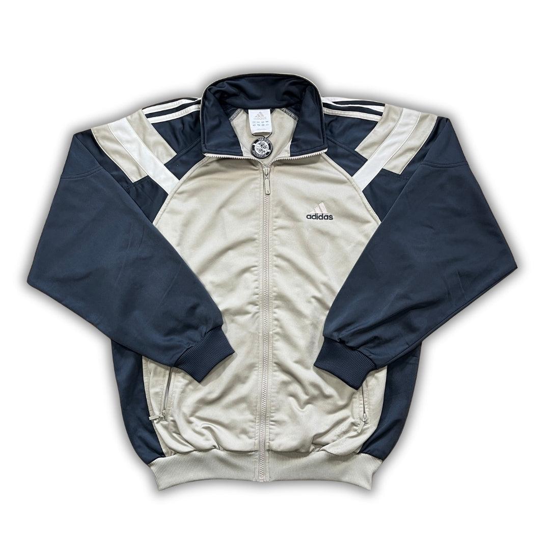 Vintage Adidas Grey Beige Trackjacket (M) - Solenetwork