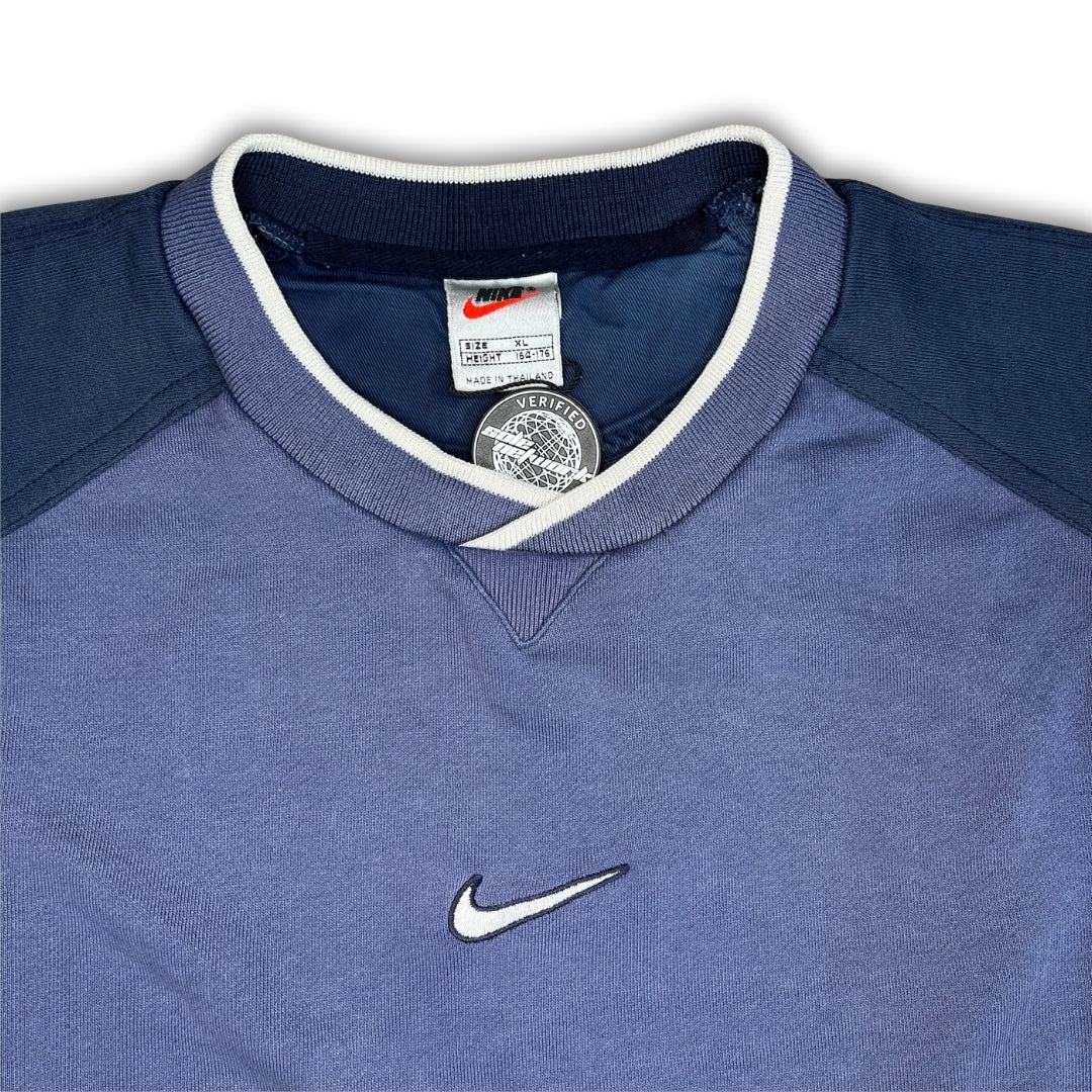 Vintage Blue Nike Hoodie (L)