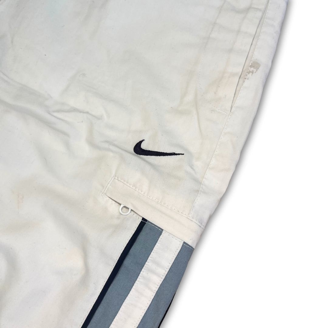 Vintage Nike White Blue Trackpants (S)