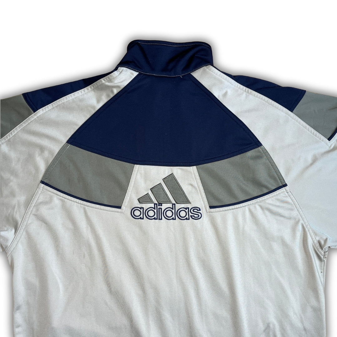 Vintage Adidas 90er Beige Blue Trackjacket (L)