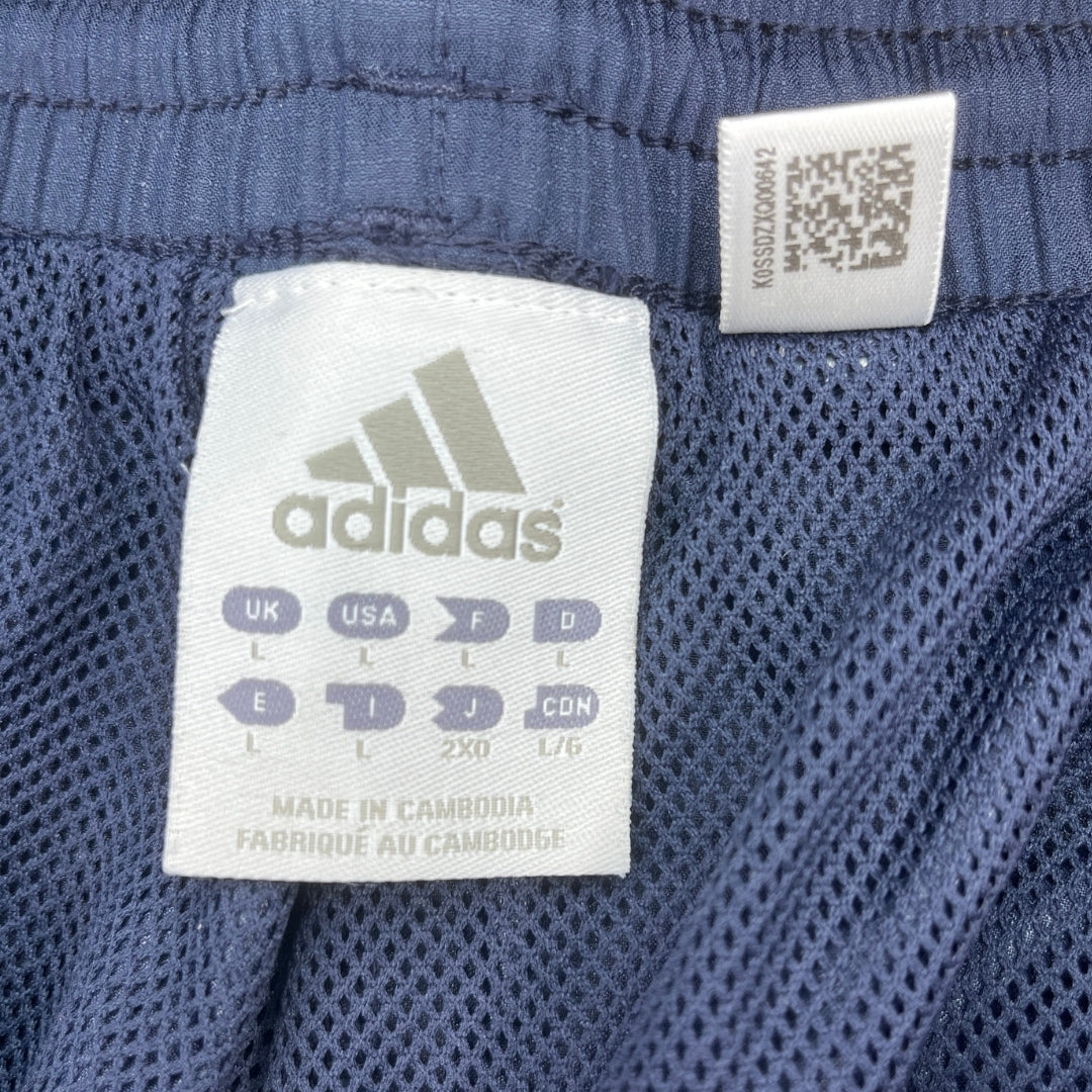 Vintage Adidas Blue Trackpants (L)