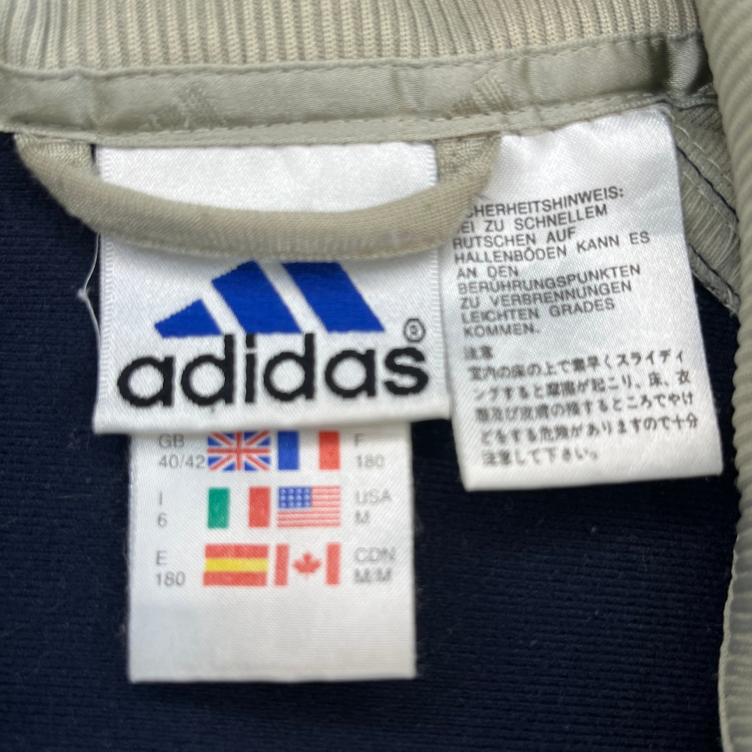 Vintage Adidas 90er Beige Blue Trackjacket (L)