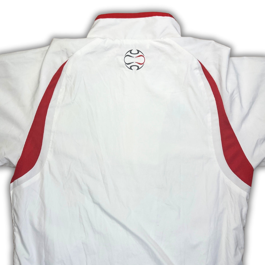 Vintage Grey White Adidas FC Liverpool Tracksuit (M)