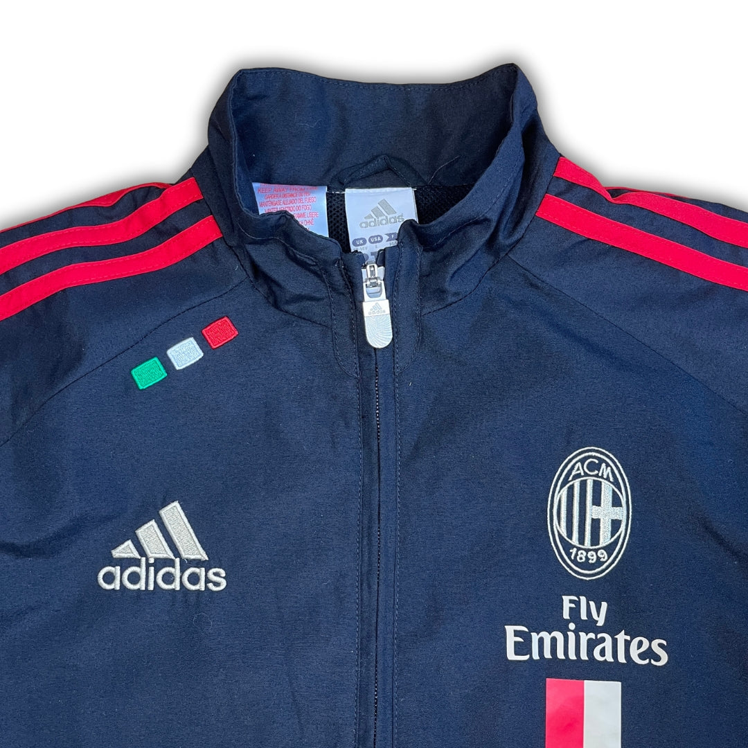 Vintage Adidas Black AC Milan Track Jacket (S)