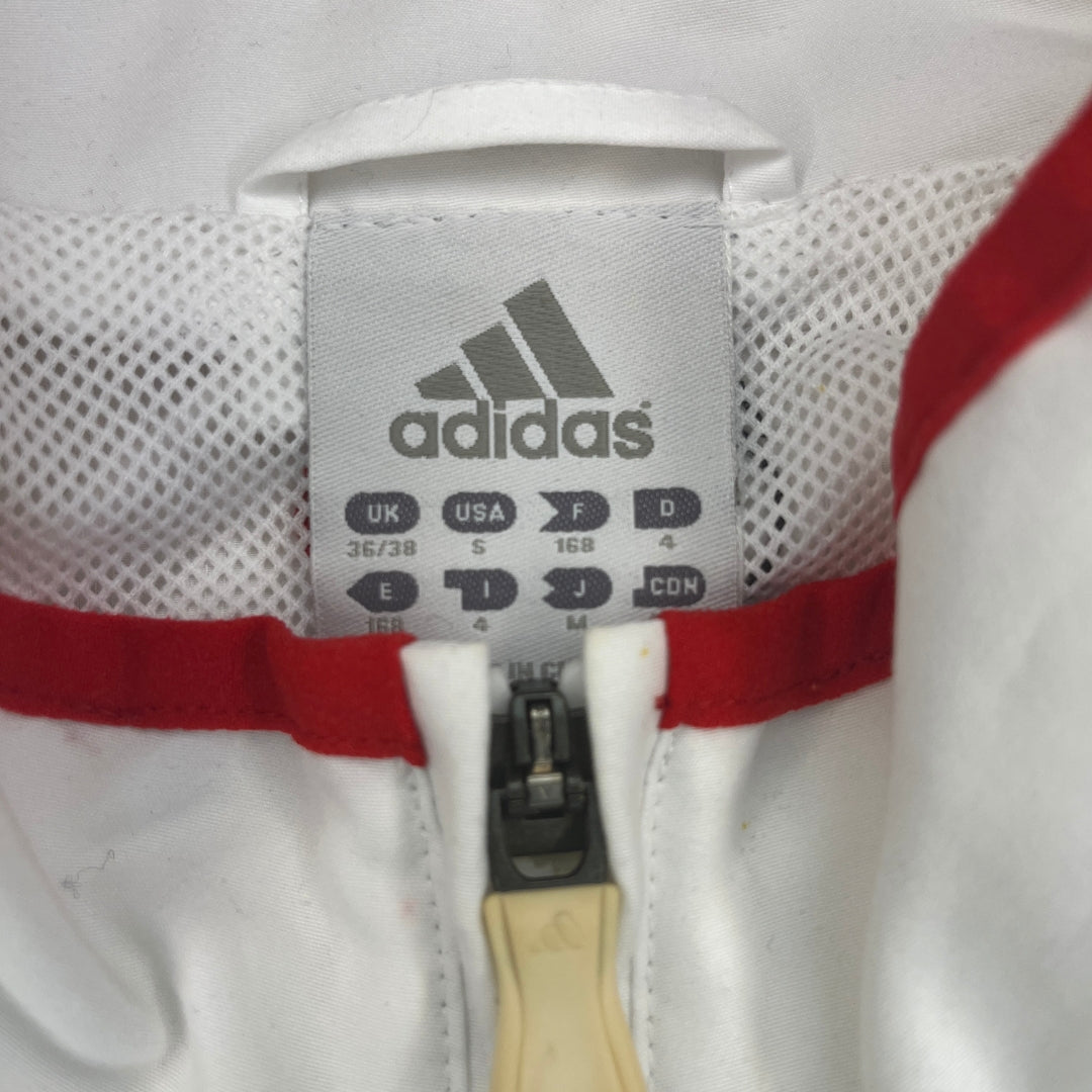 Vintage Grey White Adidas FC Liverpool Tracksuit (M)