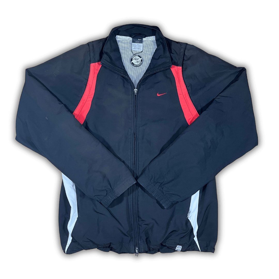 Vintage Nike Black/Red Trackjacket (S) - Solenetwork