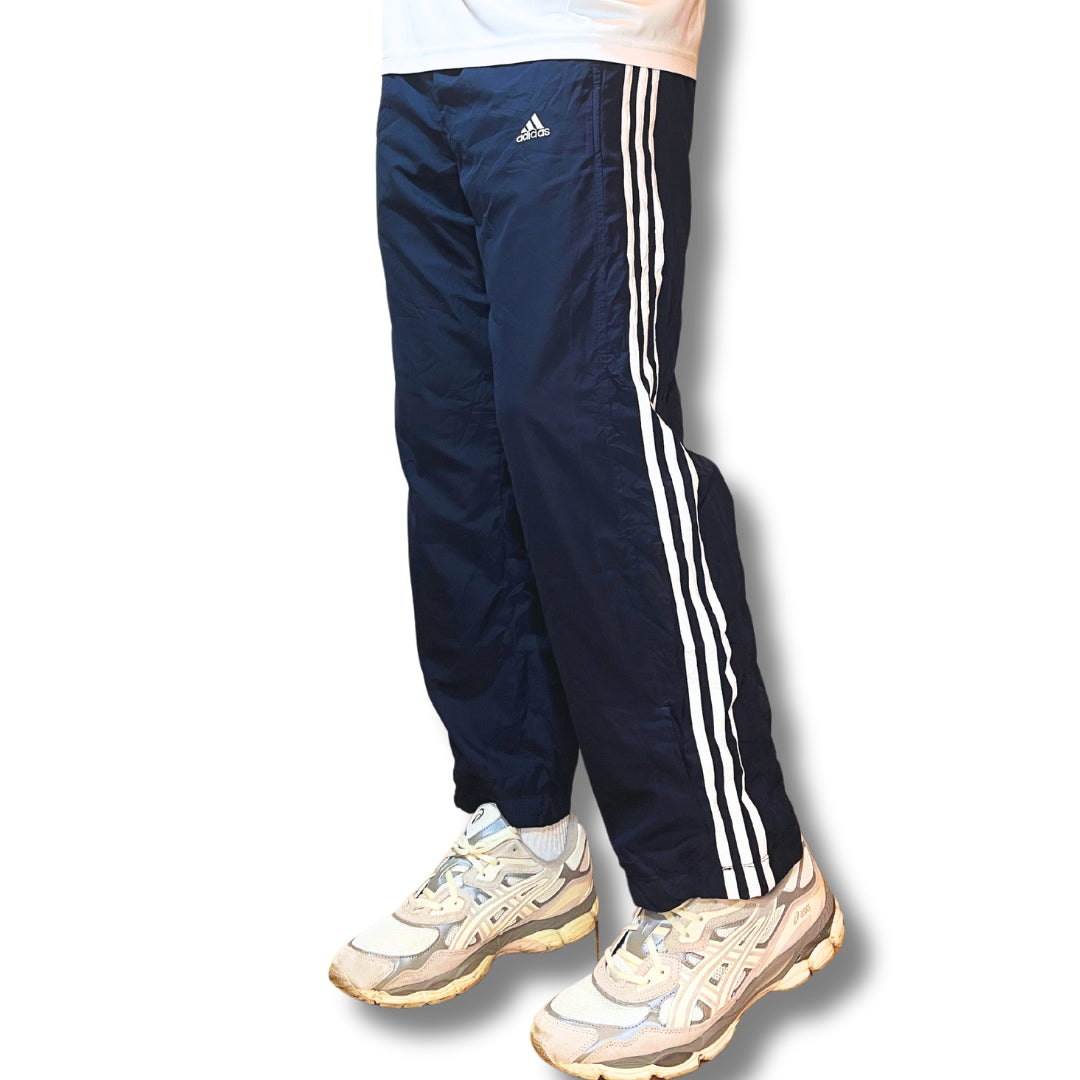 Vintage Adidas Black Trackpants (M)