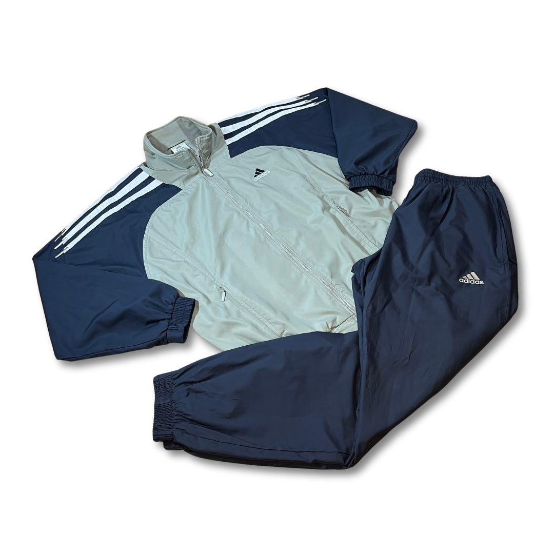 Vintage Adidas Beige / Anthrazit Tracksuit (M)