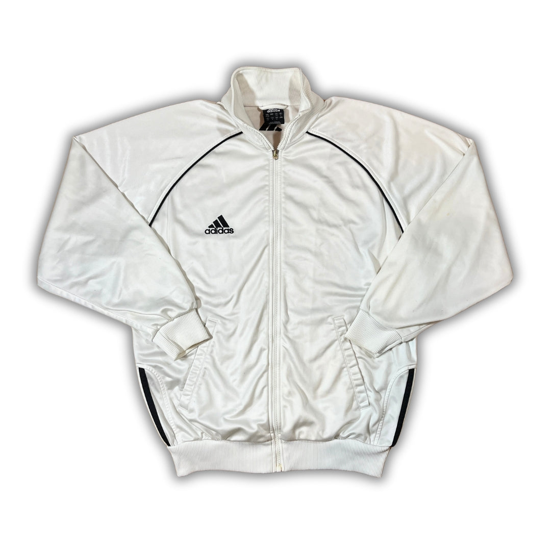 Vintage Adidas White Trackjacket (M)