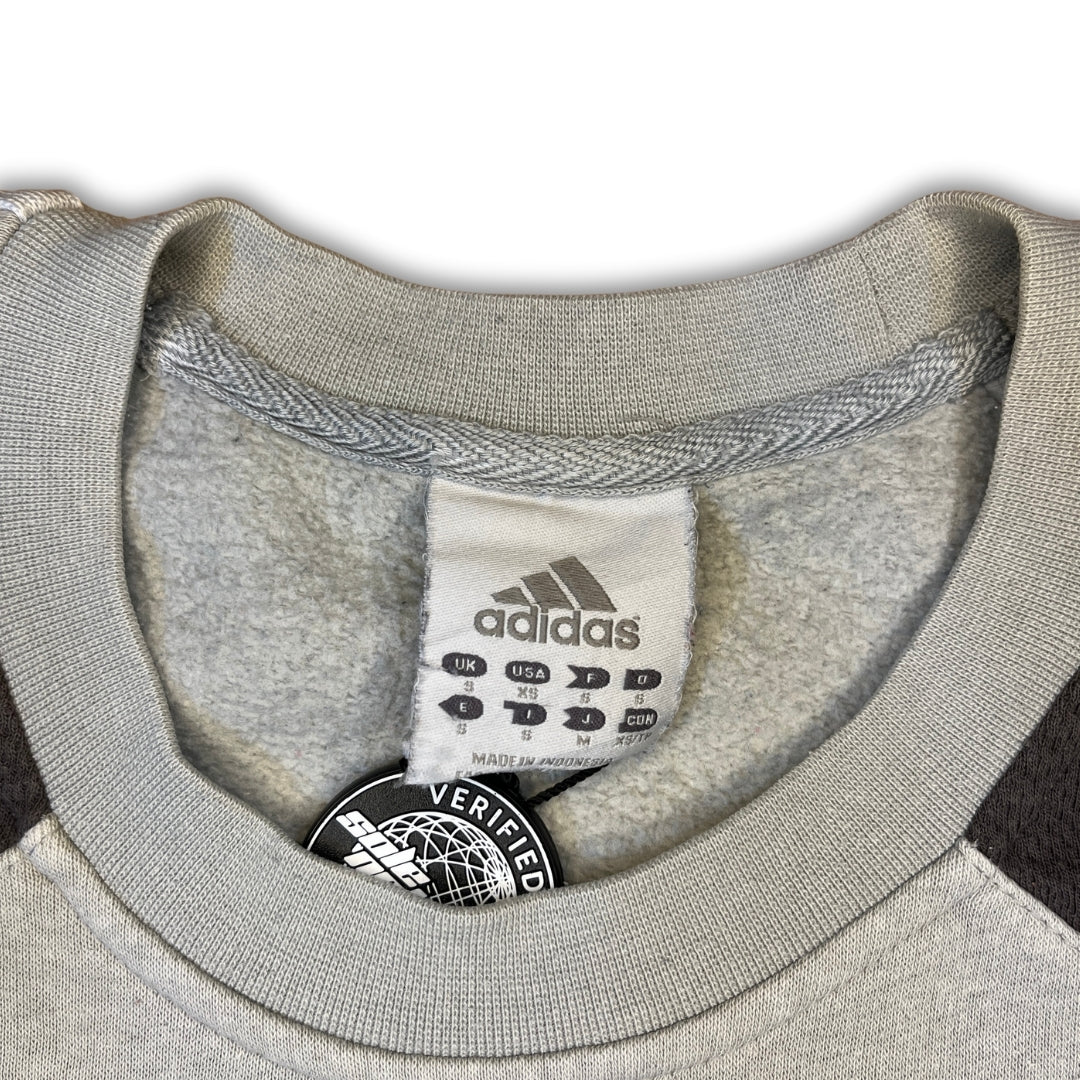 Vintage Adidas Grey Black Hoodie (S)