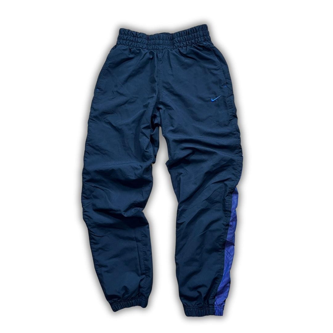 Vintage Nike Black/Blue Trackpants (M) - Solenetwork