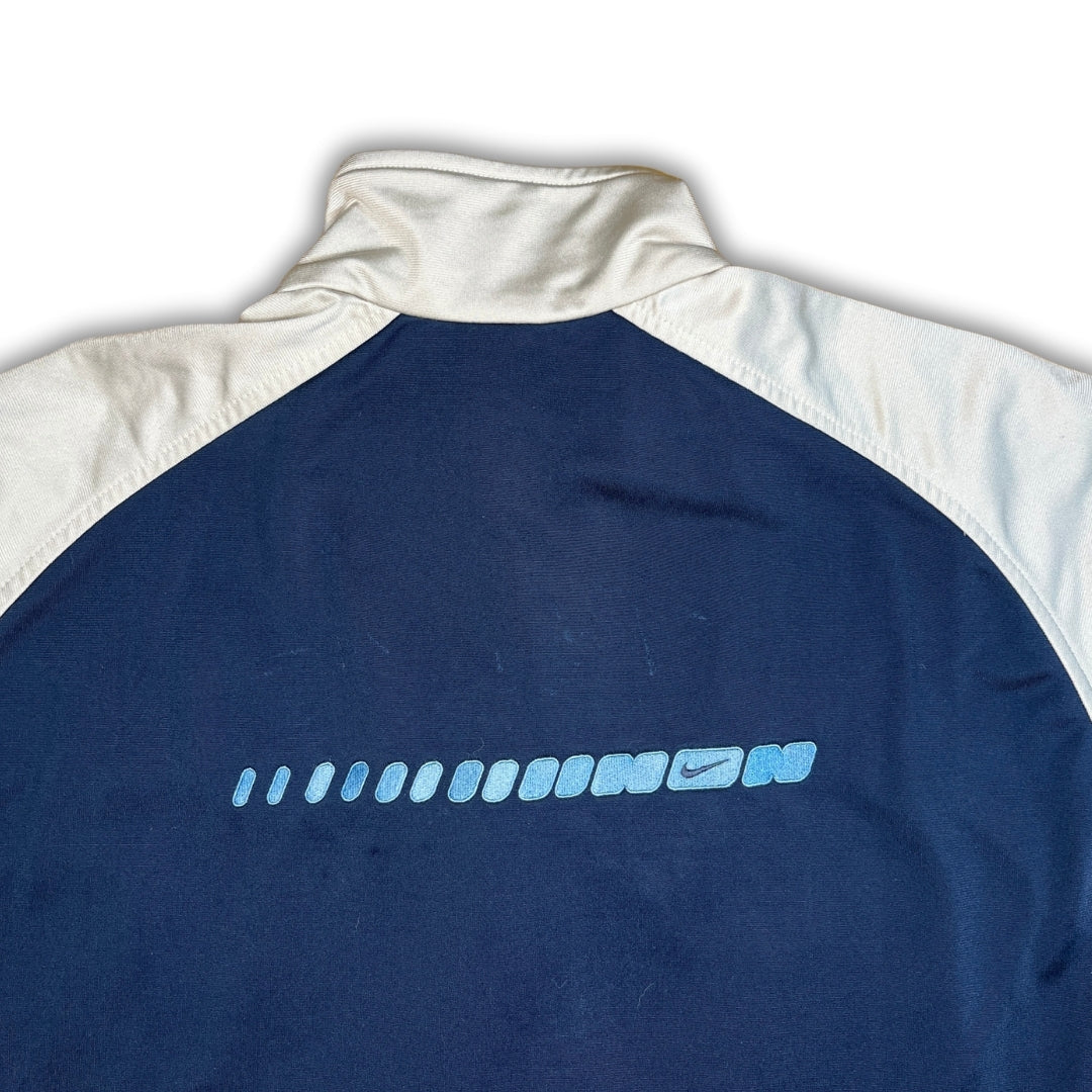 Vintage Nike Beige Blue Track Jacket (L)