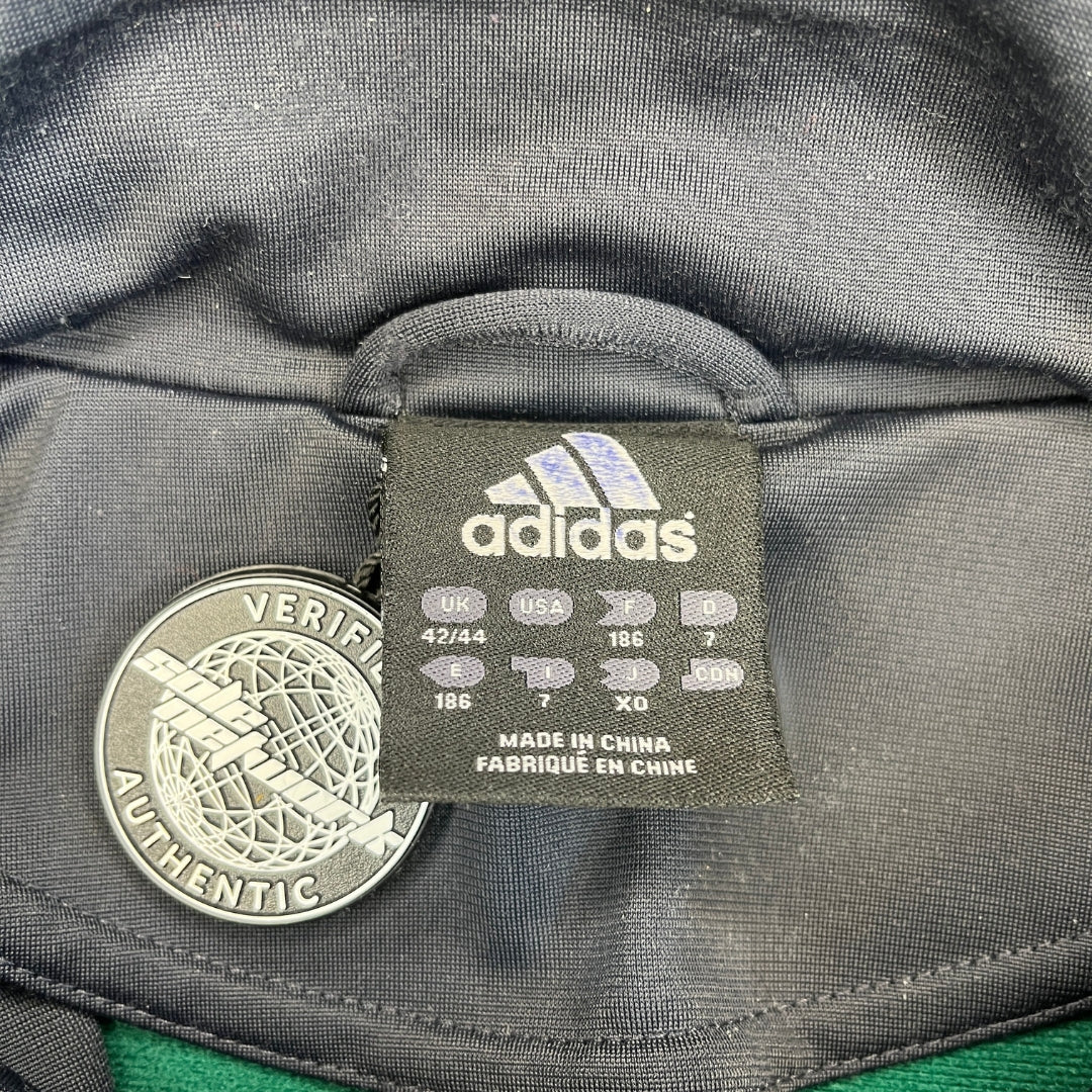 Vintage Adidas Forest Green Wave Track Jacket (L)