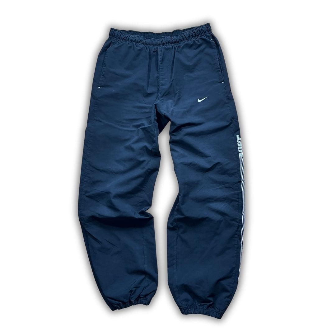 Vintage Nike Dark Blue/White Trackpants (L) - Solenetwork