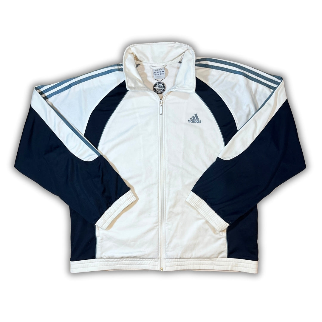 Vintage Adidas White Trackjacket (L)