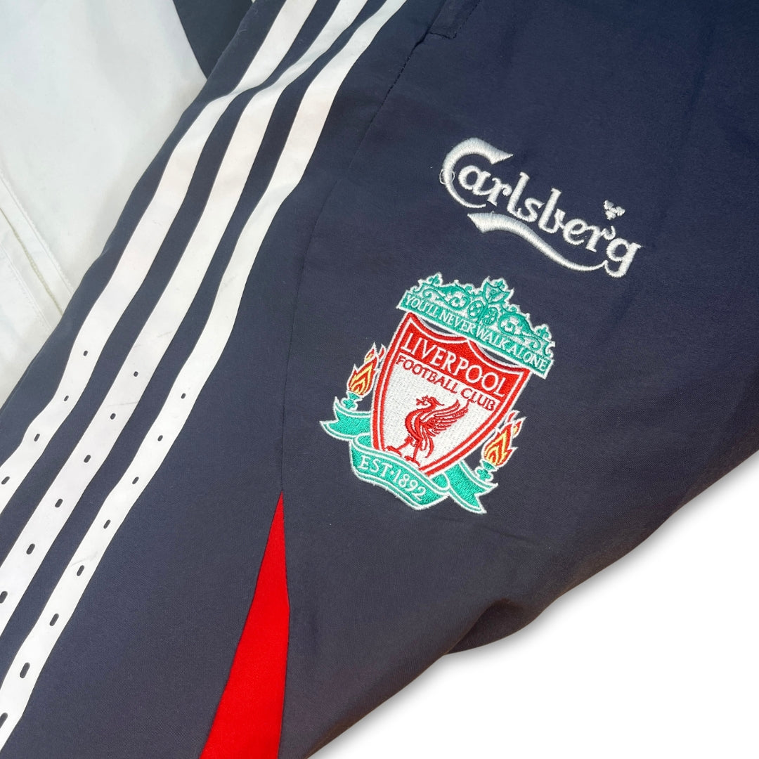 Vintage Grey White Adidas FC Liverpool Tracksuit (M)