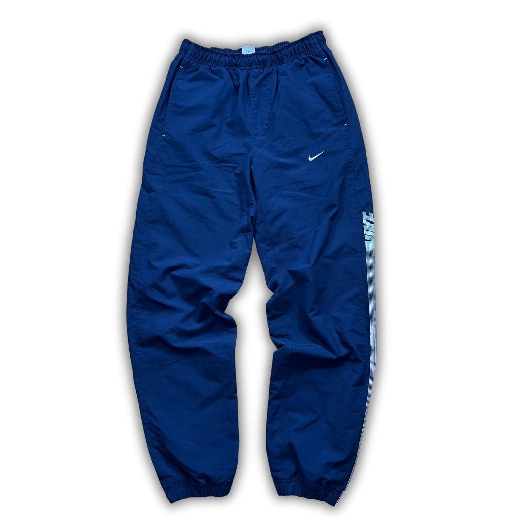 Vintage Nike Blue/White Trackpants (M) - Solenetwork