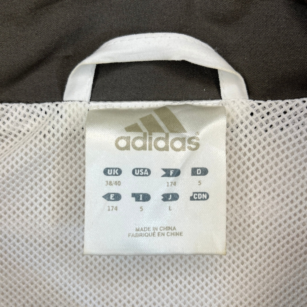 Vintage Adidas White Brown Track Jacket (L)
