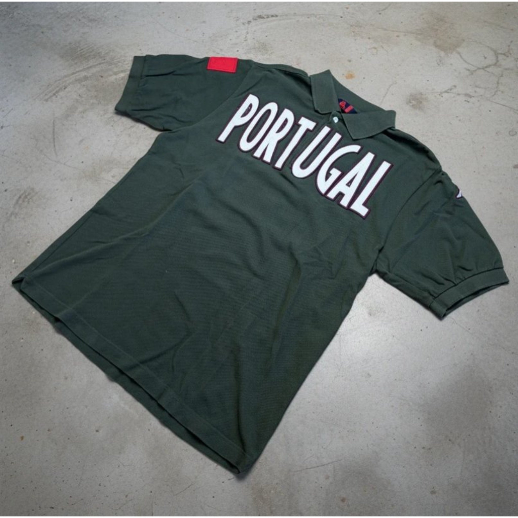 Vintage Kappa Portugal Polo Shirt in Dunkelgrün (L)
