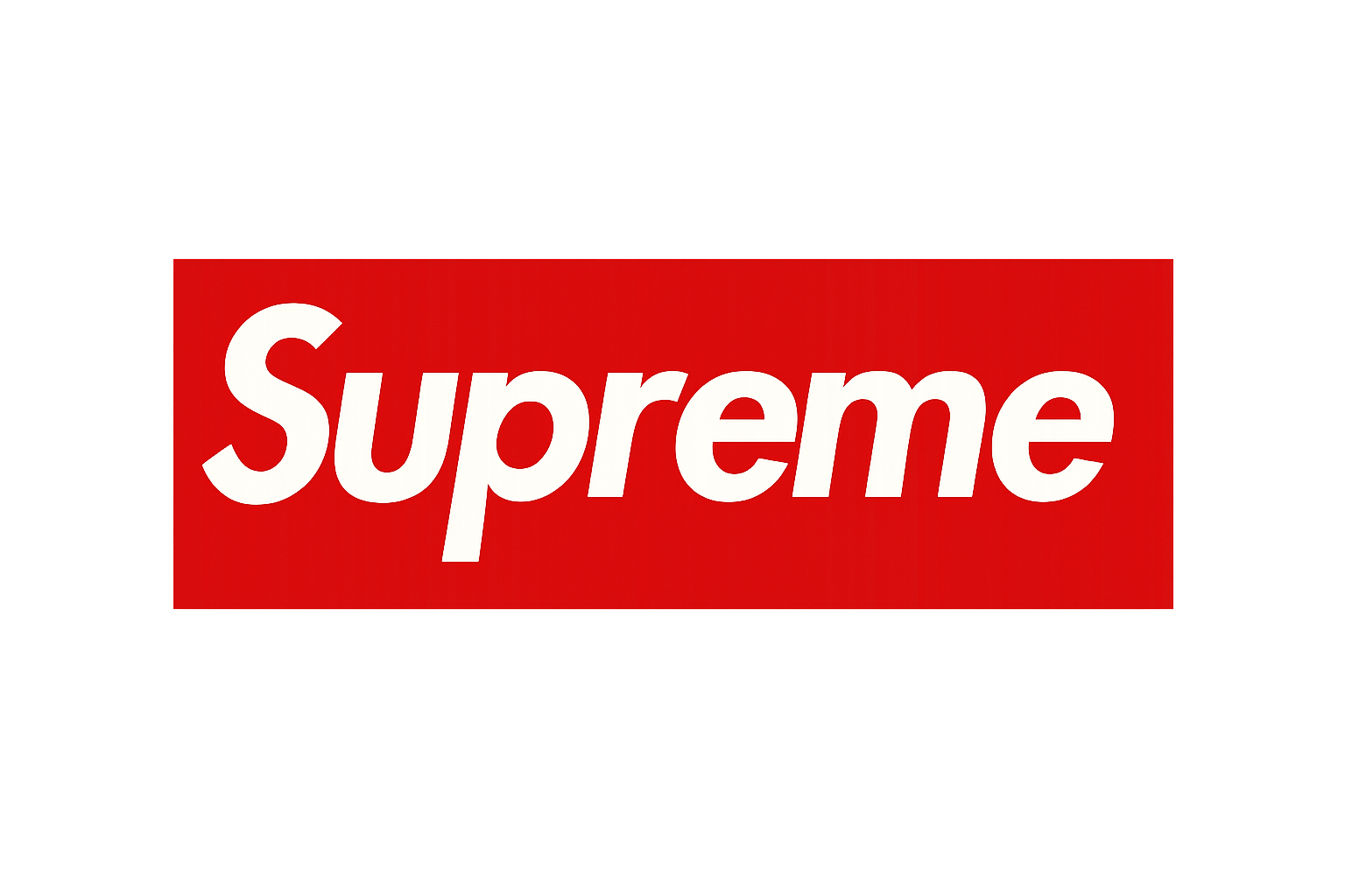 Supreme Logo on white Background